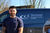   A stormsaver engineer next to his van  