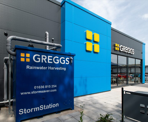 Greggs Winchester rainwater harvesting system