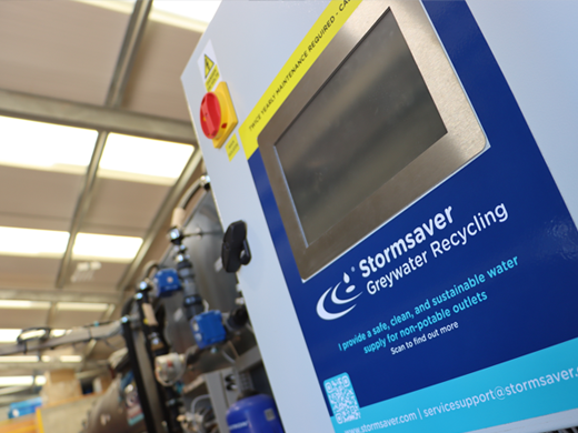 an installation of a communal greywater recycling system