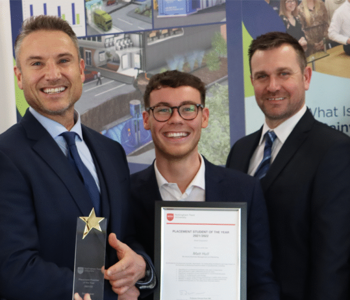 Stormsaver awarded Placement Provider of the Year by Nottingham Trent Uni