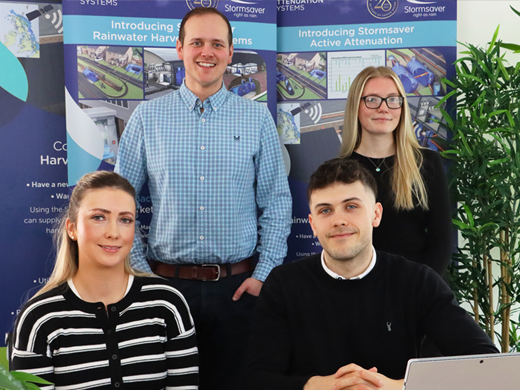 Commercial rainwater harvesting sales team