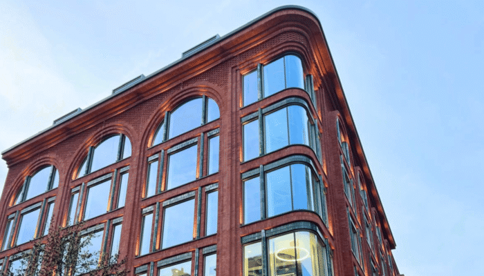 an office building in central london with a rainwater harvesting and smart suds system