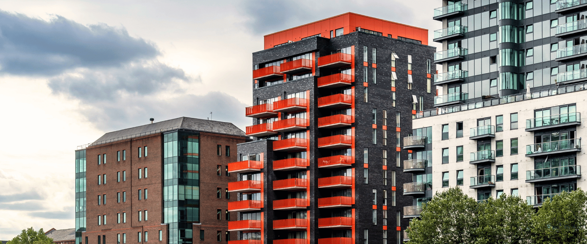 a series of buildings in the uk with rainwater harvesting and greywater recycling