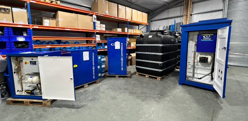 the prodution area at Stormsaver